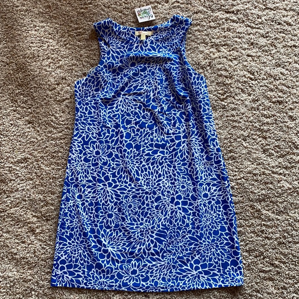Aryeh Large cobalt blue halter dress